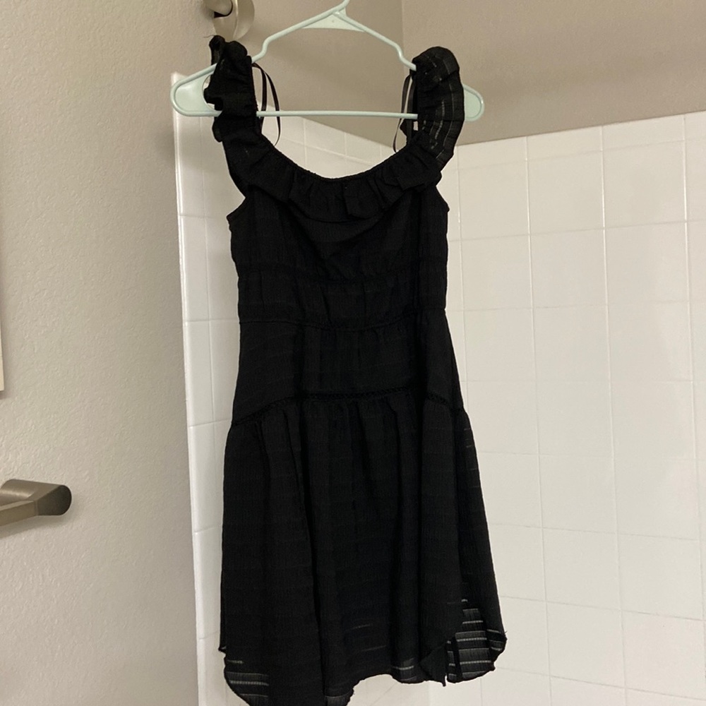 COPY - Wild fable asymmetrical black mini dress